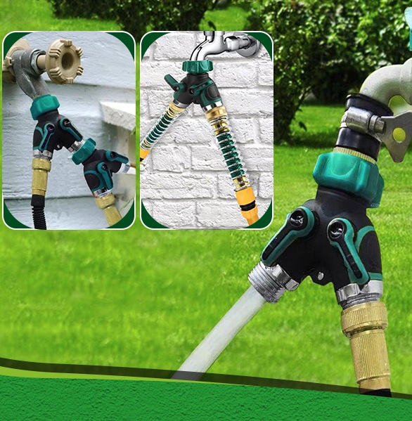 Gardena Hose Comfort - 2 stuks 2-weg slangsplitter Y-vormige klep