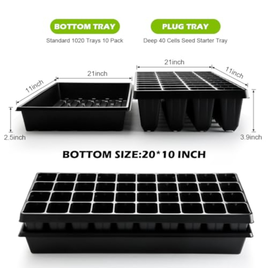 10-pack 1020 zaaitrays en 40-c - Nursery Plug Tray recensie en prijs